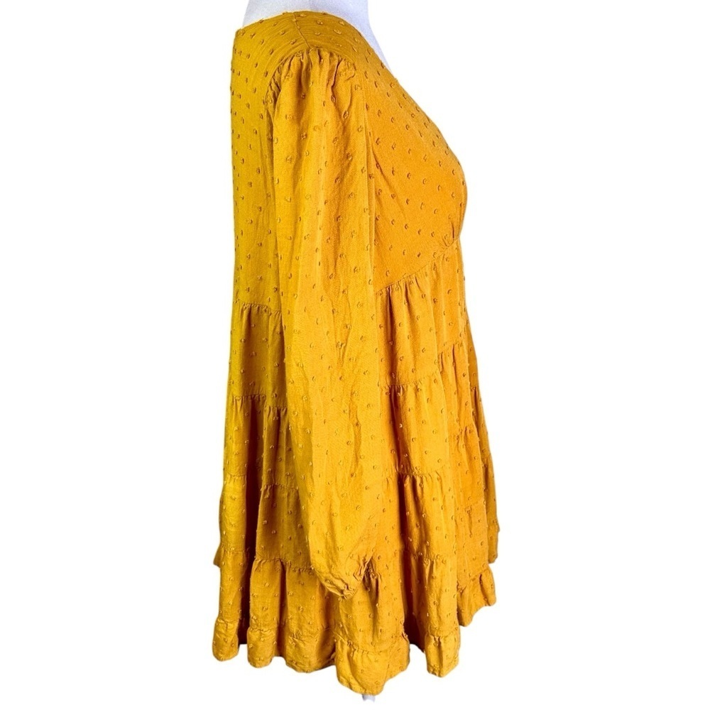Urban Outfitters Gold Ruffled Tiered Sundress Size XS - Picture 7 of 11